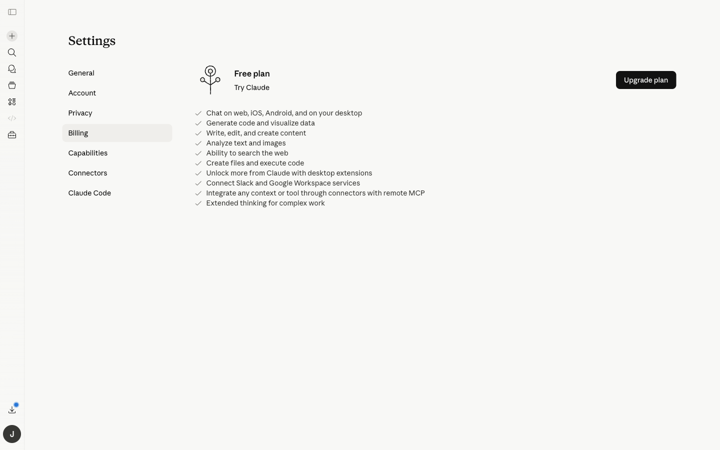 claude.ai Settings Billing